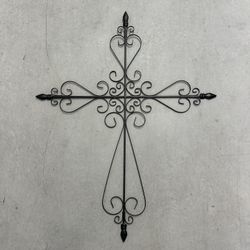 Black Wrought Iron Cross