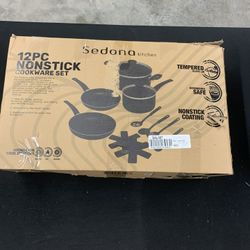 Sedona kitchen 12PC NONSTICK COOKWARE SET