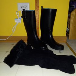 Women's Capelli New York Rubber Boots W/Fleece Liners