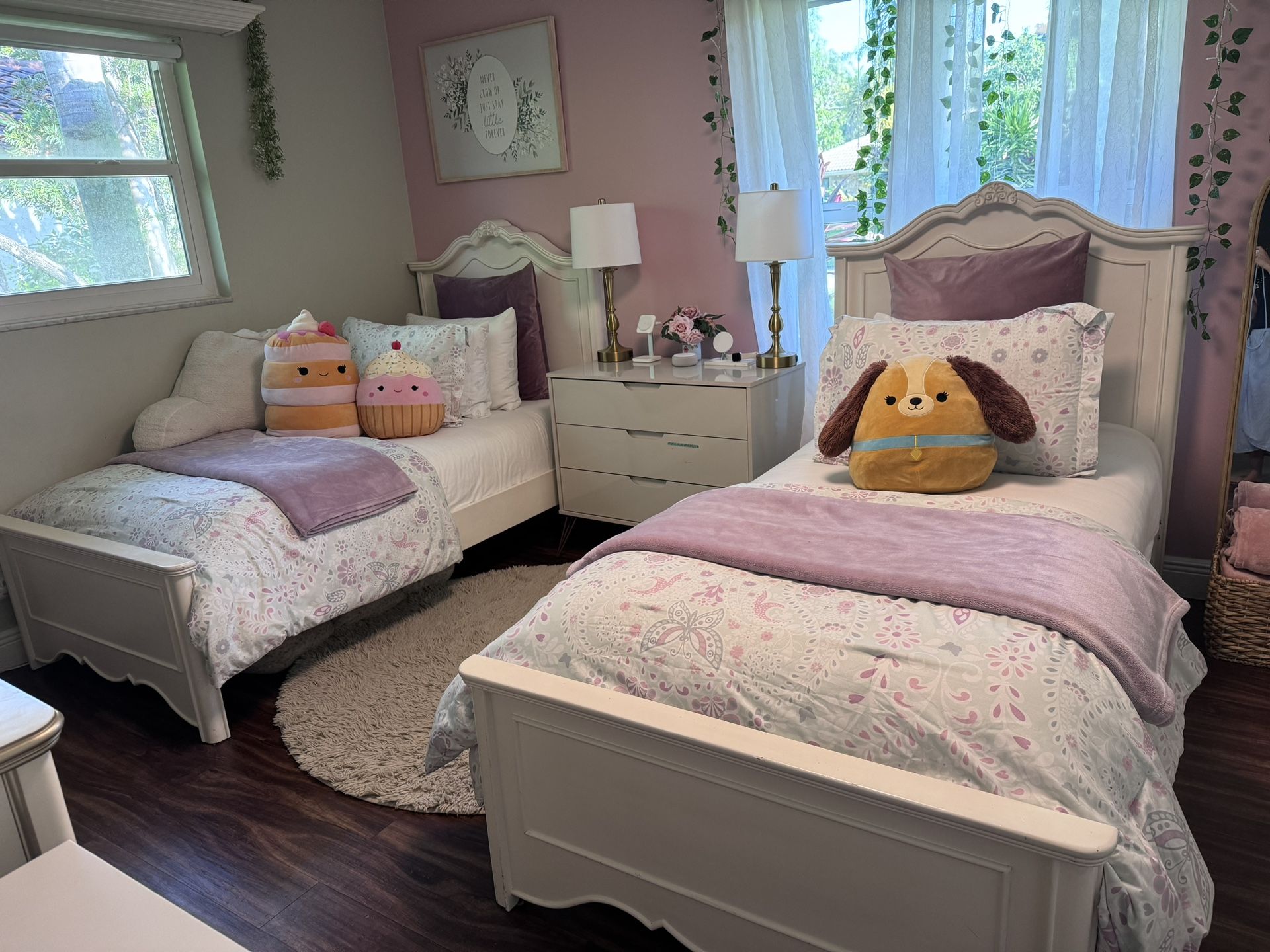 Twin Bed Set 6 Pices 