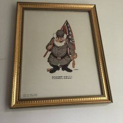 Civil War Cartoon-“Forget Hell”