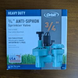 Orbit 3/4in Anti-Siphon Sprinkler Valve