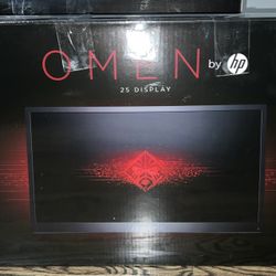 HP OMEN 24.5in Widescreen Full HD TN LED 144HZ 1ms Gaming Monitor - Pristine!
