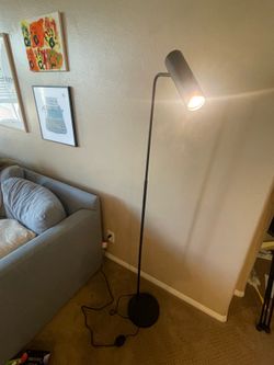 Metal floor lamp