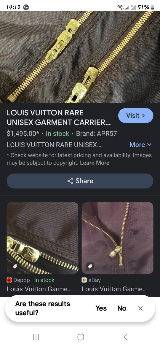 Rare Vintage Louis Vuitton Garment Bag