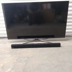 55in Samsung Smart TV With Samsung Sound Bar 