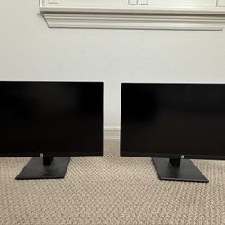 2x HP E24m G4 23.8” FHD USB-C Conferencing Monitor - 40Z32AA