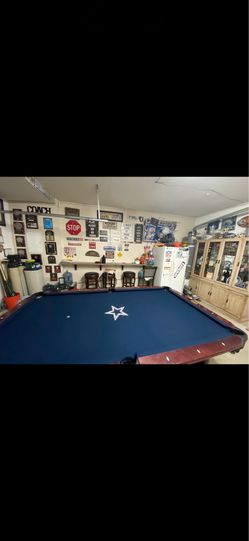 CONNELLY POOL TABLE – 3-PIECE SLATE – CUSTOM DALLAS COWBOYS FELT 🏈