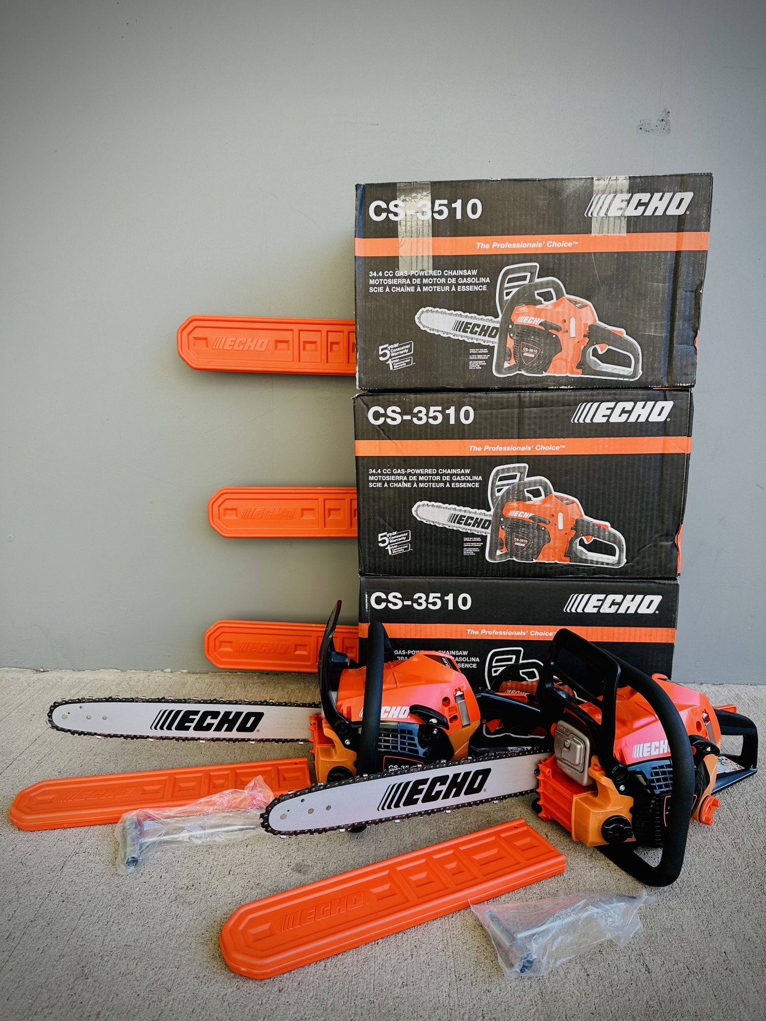 New Echo 16 in. 34.4 cc Gas 2-Stroke Engine Rear Handle Chainsaw