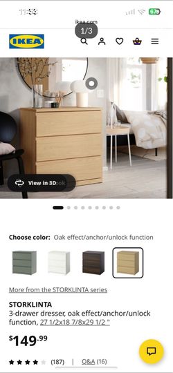 IKEA dresser 3 drawer dresser. $60 OBO