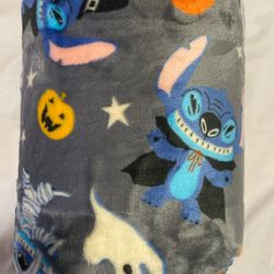 Disney Lilo Stitch Halloween Plush Throw Supersoft Oversized 5ftX6ft $17