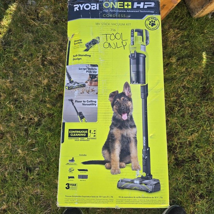 Ryobi ONE+ HP 18V Brushless Cordless Pet Stick Vacuum Cleaner