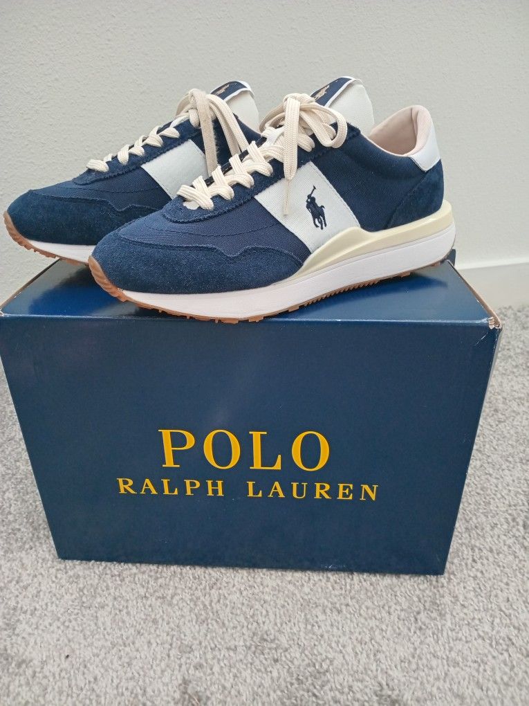 Polo by Ralph Lauren Men's Train 89 Navy Sneakers