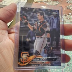 San Francisco Giants Buster Posey Miguel Gomez '18 Topps Chrome And Chrome Refractor Rookie Plus More