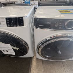GE Profile Washer/Dryer Set (White) | ($0 Down) | Warranty Included 
