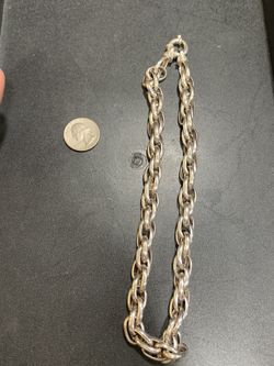 SILVER WHEAT CHAIN LINK 19’’