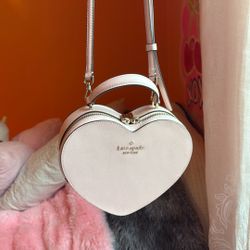 Slightly Worn Kate Spade Heart Shaped Purse 