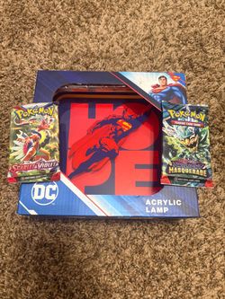 Superman Lamp and Pokemon Packs
