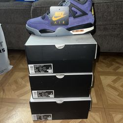 Jordan 4 Lakers Size 8 and 9.5