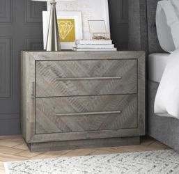 Nightstand Mirror And Lamp