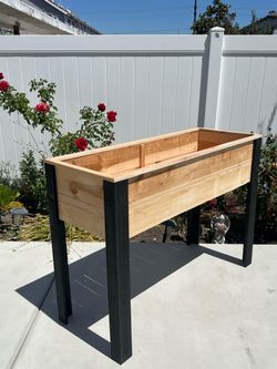 Crafted cedar planter box