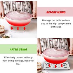 Cast Iron Trivet Heat Resistant Iron Trivets for Hot Dishes Pots Pans Plates Teapots