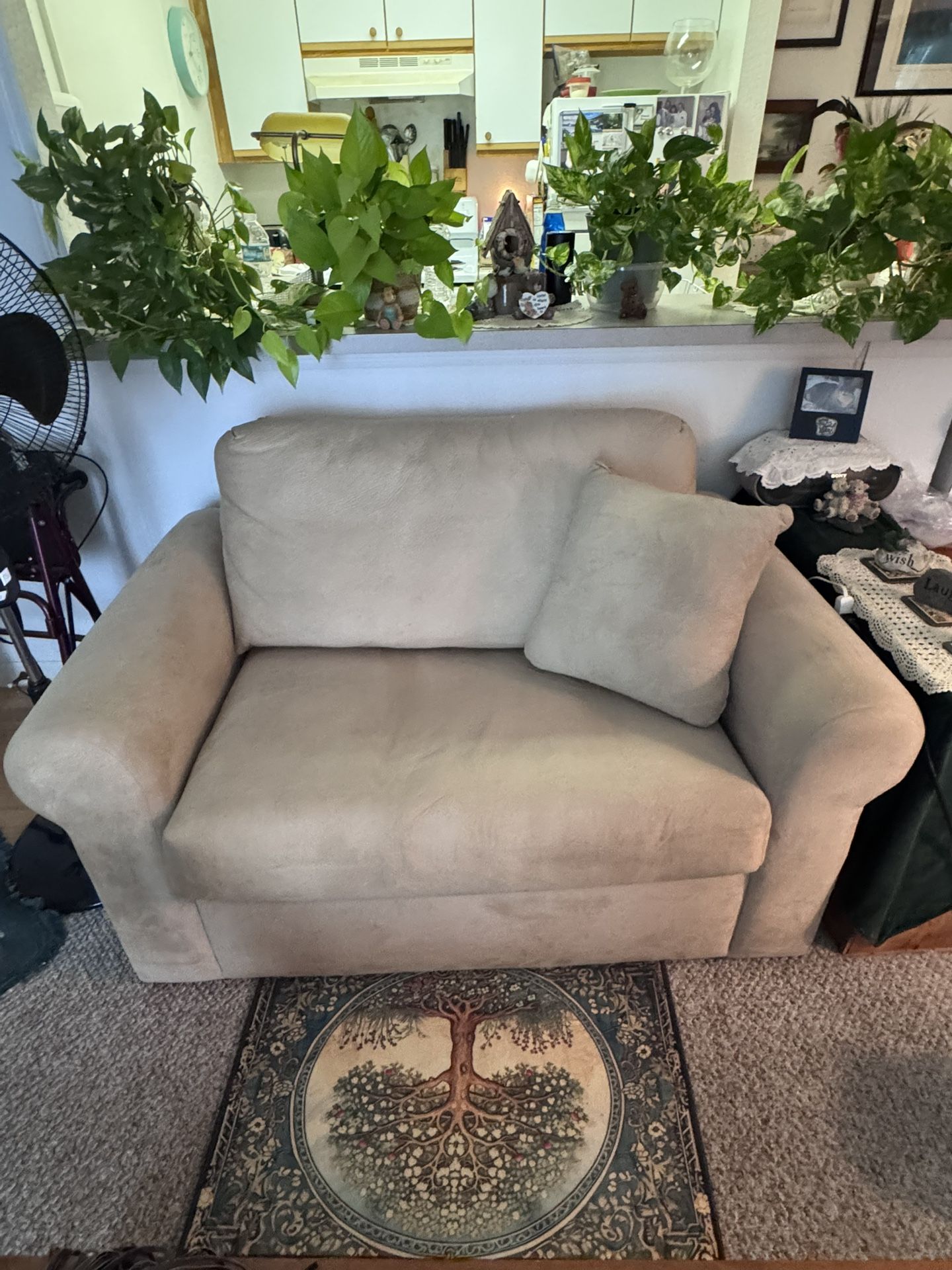 Twin sofa bed & matching recliner