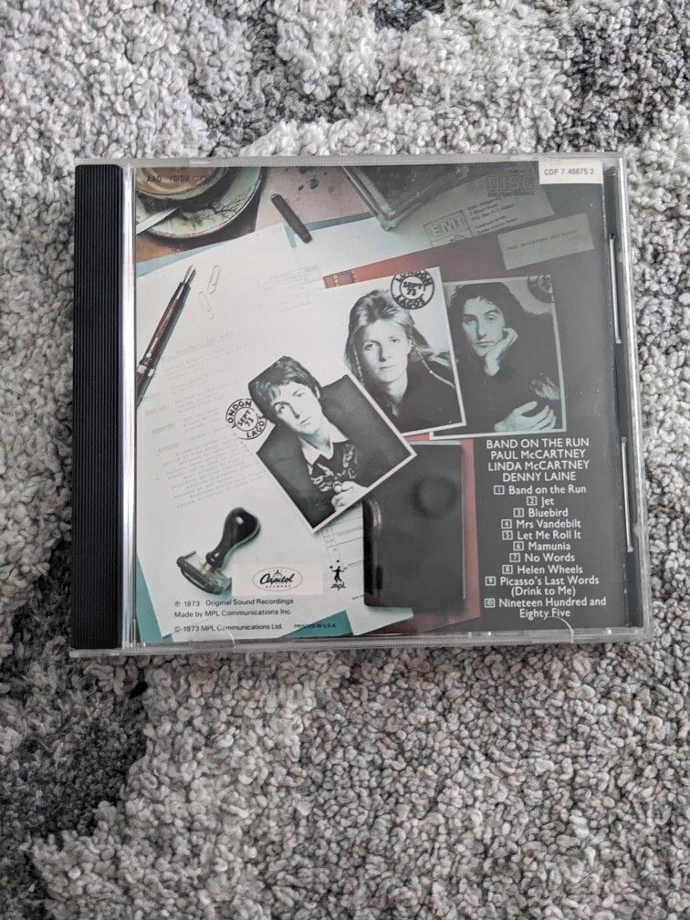 Band On The Run by Paul McCartney CD & Case