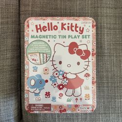 Hello Kitty Magnetic Tin Play Set Travel Activity Sanrio