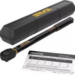 LEXIVON 3/8-Inch Drive Click Torque Wrench 10~80 Ft-Lb/13.6~108.5 Nm LX-182