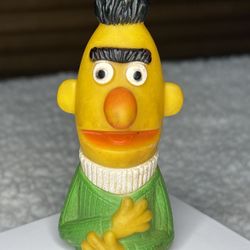 Vintage 1970s Sesame Street 3" BERT Finger Puppet Vinyl Muppets Inc