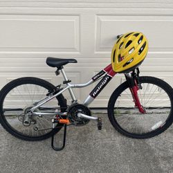 2000s Mountain Bike Raleigh Red Color Kid Size Helmet Not Included 