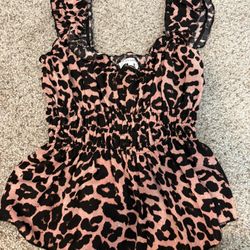 Leopard Blouse 