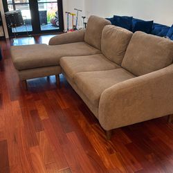 Sectional Sofa - Lana upholstered Chaise Sectional - Reversible