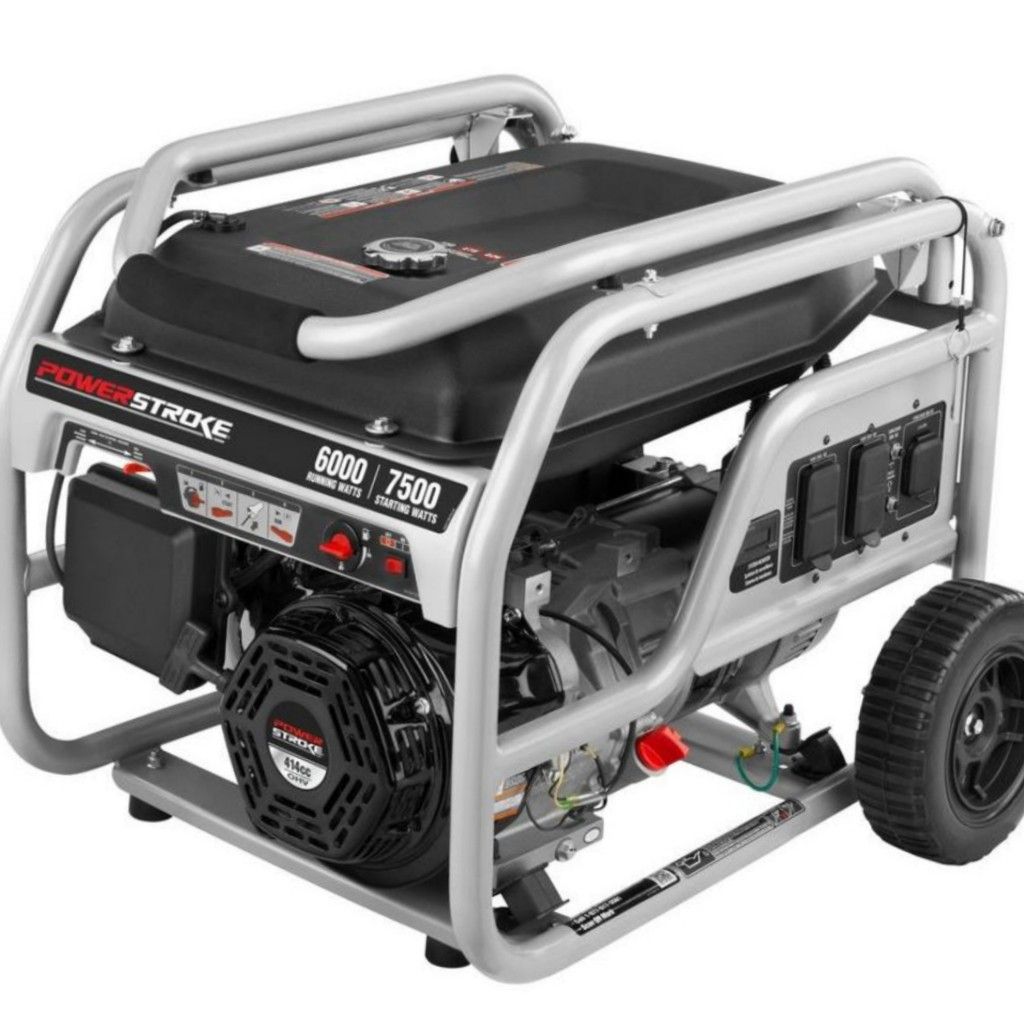 PowerStroke 6,000 Running Watt Gasoline Powered Portable Generator