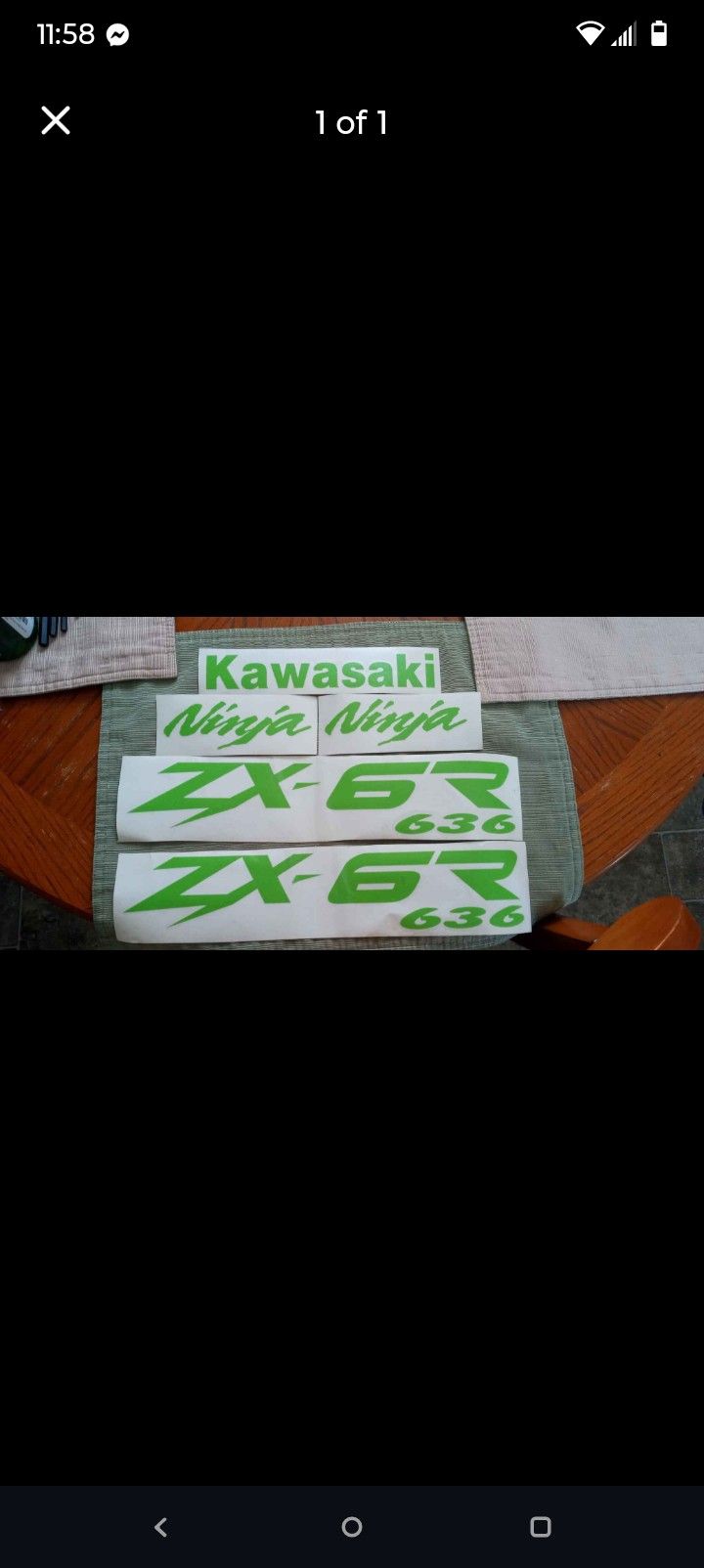 Kawasaki Zx636 Decals