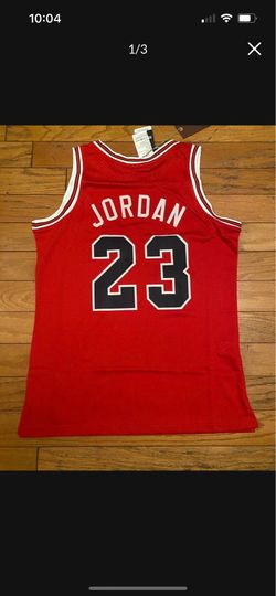 Red rookie Chicago Michael Jordan basketball jersey