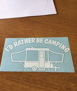 Camping decal