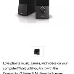 Companion® 2 Series III multimedia speaker system