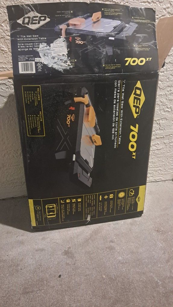 Tile Wet Saw W Extension Table