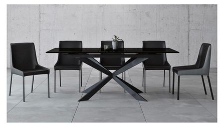 Zuri Modern Dining Table, 8 Chairs, 4 Barstools (will sell pieces separately if requested)