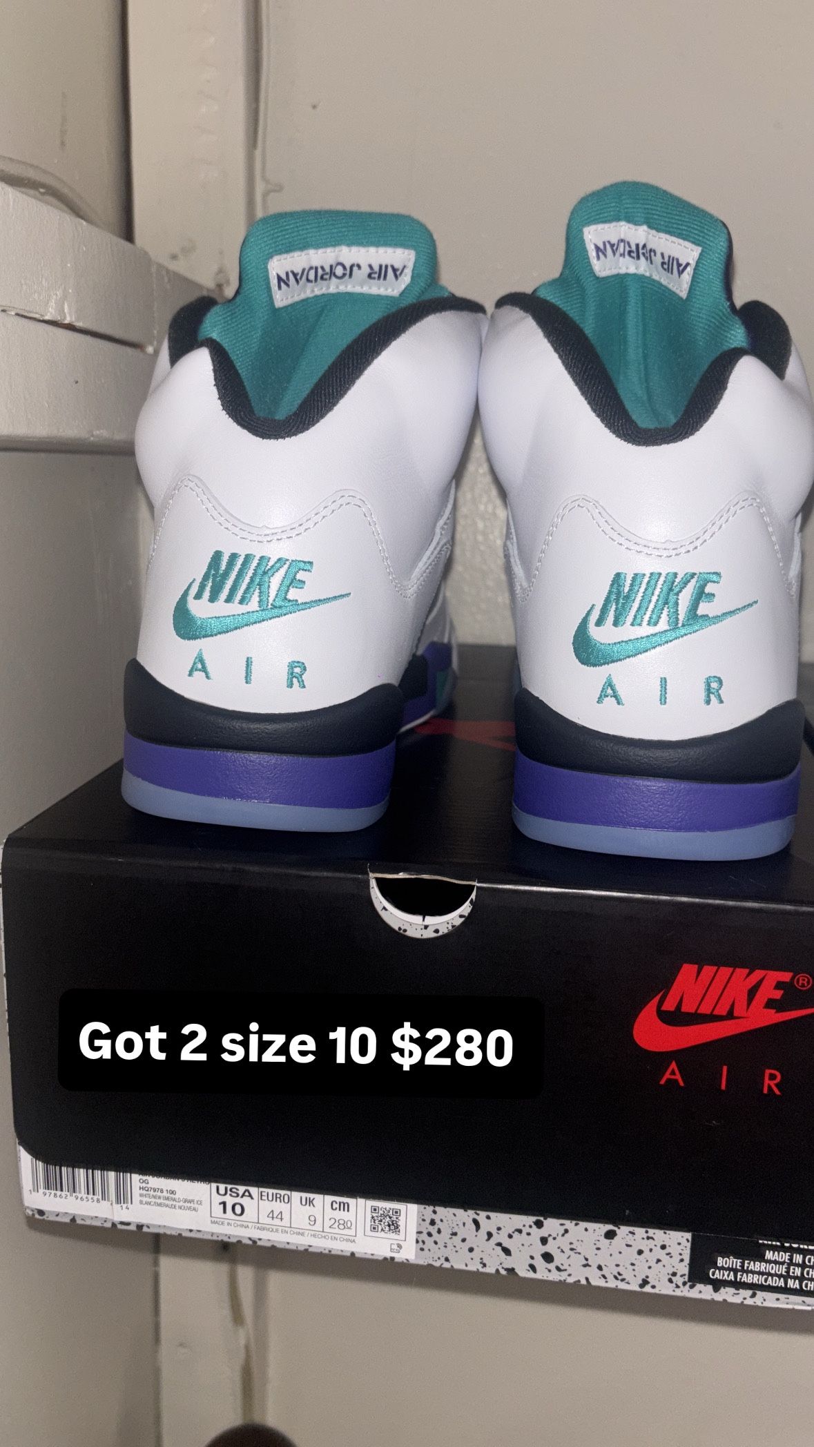 Grape 5s Size 10
