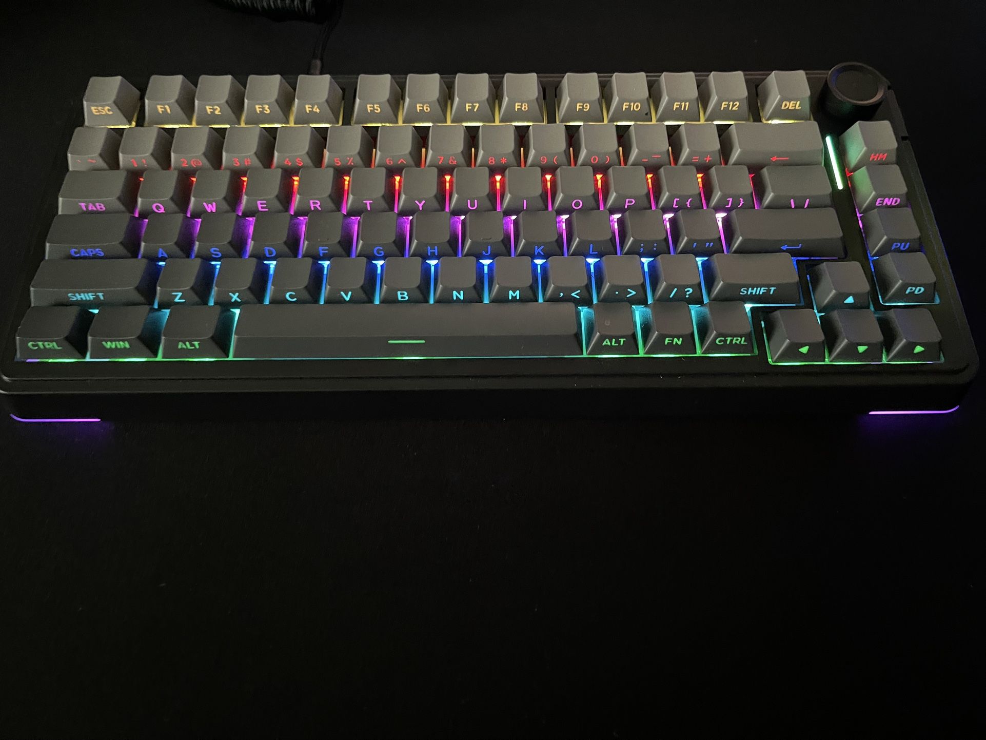 Epomaker TH80 Wireless Mechanical Keyboard - Black/Grey RGB