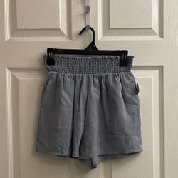 Brand New Shimmery Blue Shorts Size XS Juniors 