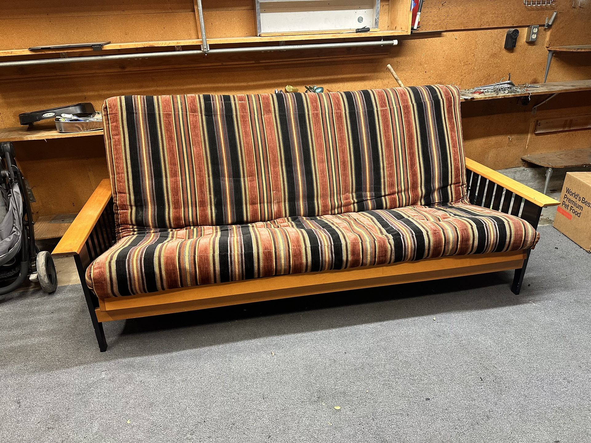 Wood Futon W/ Mattress