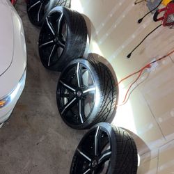 24x10 5x115 Rims And Tired