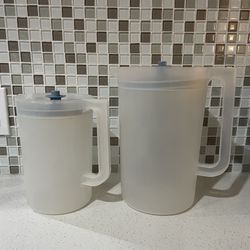 Vintage Tupperware Pitchers - One Gallon and 2 Quart