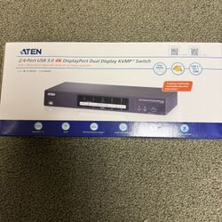 ATEN 2 Port 4K DisplayPort KVM Switch 2 Monitors 2 Computers Dual Monitor KVM Switch, Share USB Peripherals, Independent K... More like this ATEN 2 Po
