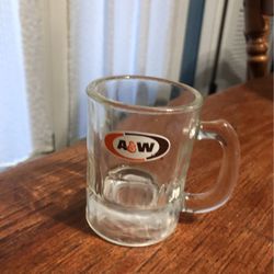 Vintage A & W Mini Root Beer Shot Glass