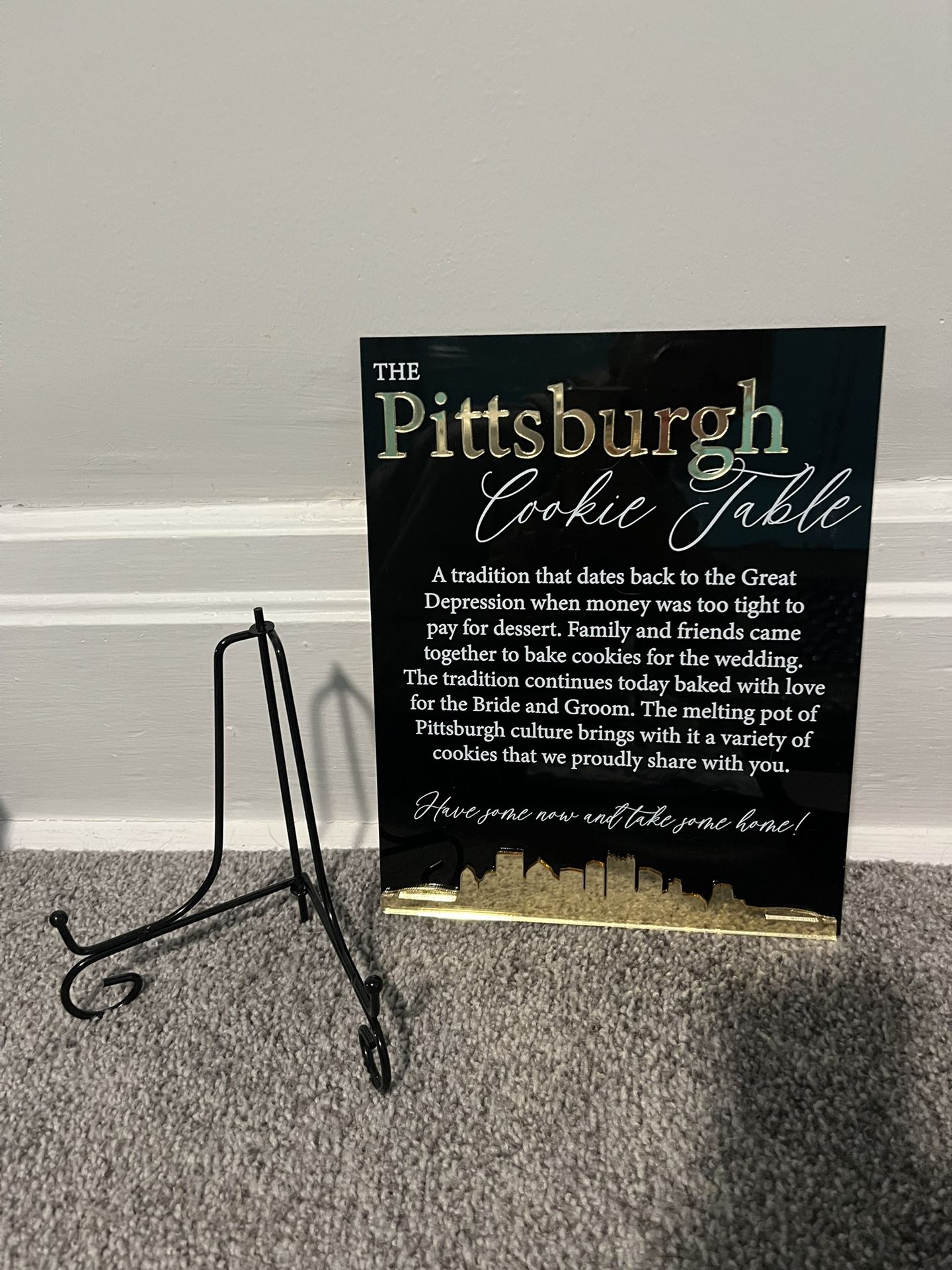 Pittsburgh Cookie Table Sign